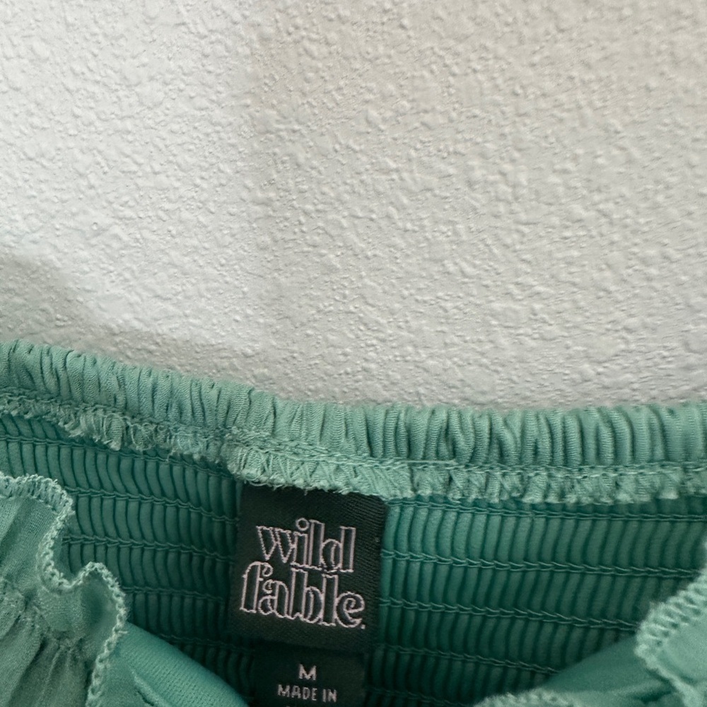 Wild Fable Green Ruffle Mini Dress - Picture 4 of 4